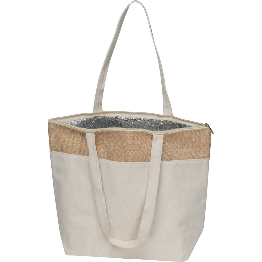 Kühltasche aus Baumwolle und Jute CARMELA
