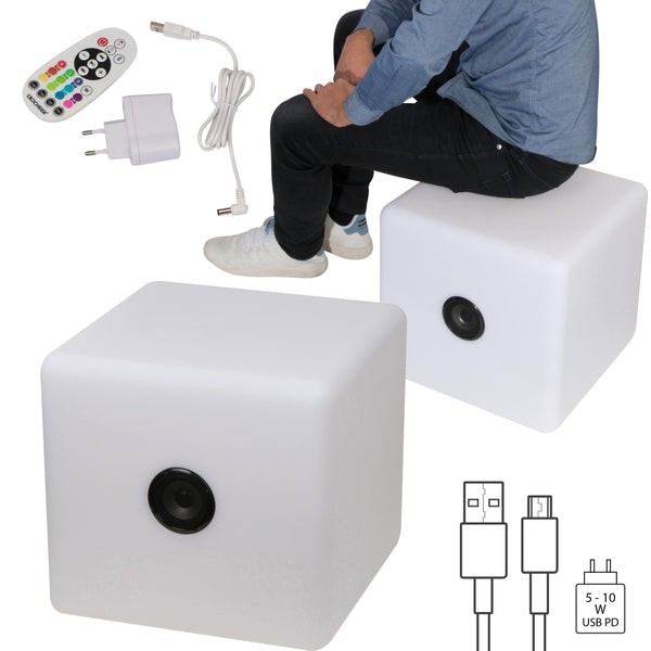 Farbwechselnder LED-Lautsprecher XXL DONATO