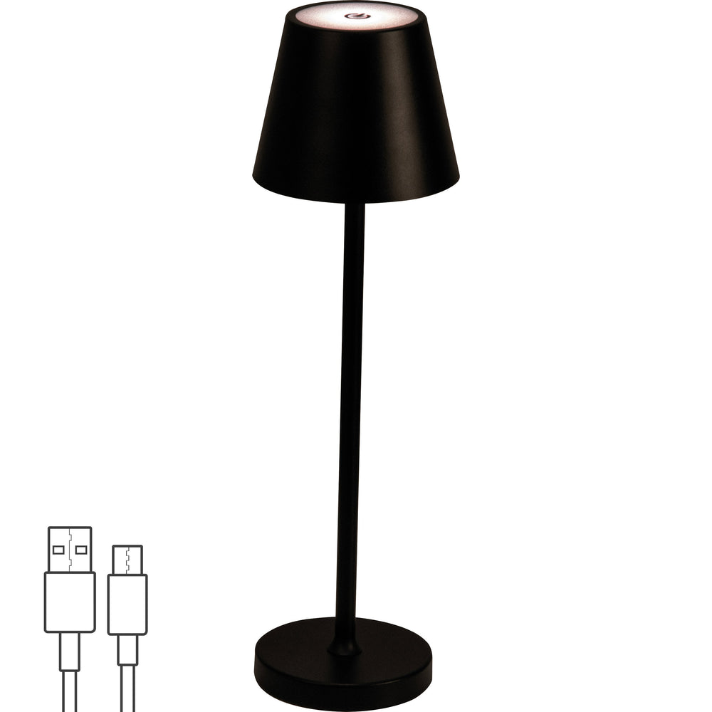 Tischlampe mit Touchsensor, akkubetrieben - inklusive Ladekabel