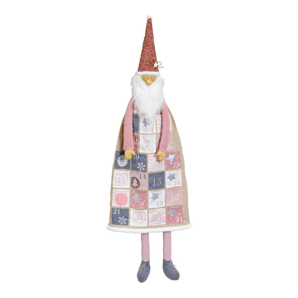 Adventskalender Nikolaus aus Textil 47x130x4cm - FOTOFOL