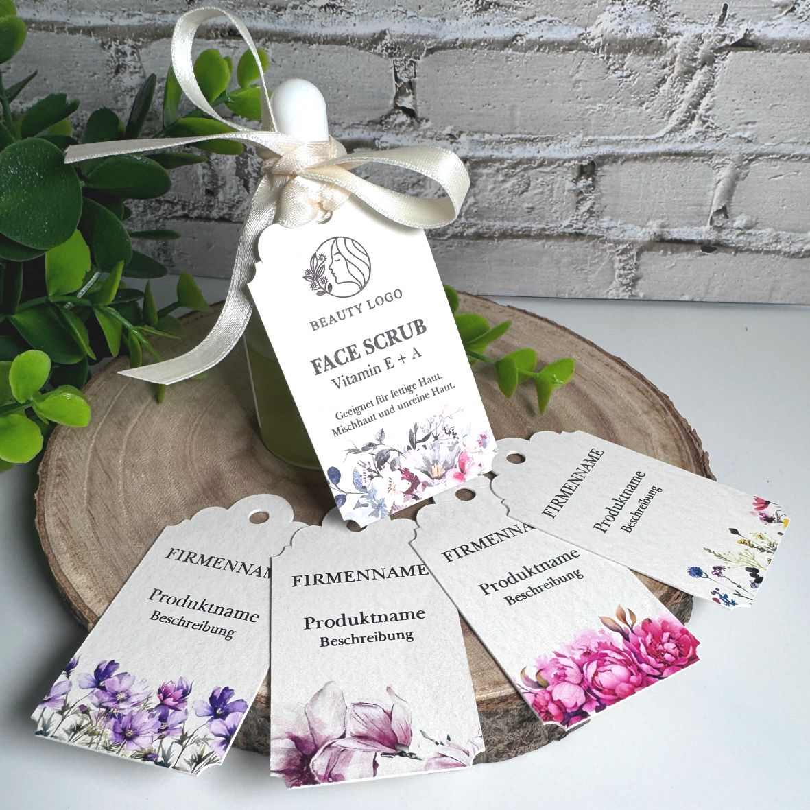 Etiketten Geschenkanhänger - Taufe Geburt Kommunion Konfirmation Hochzeit - FOTOFOL