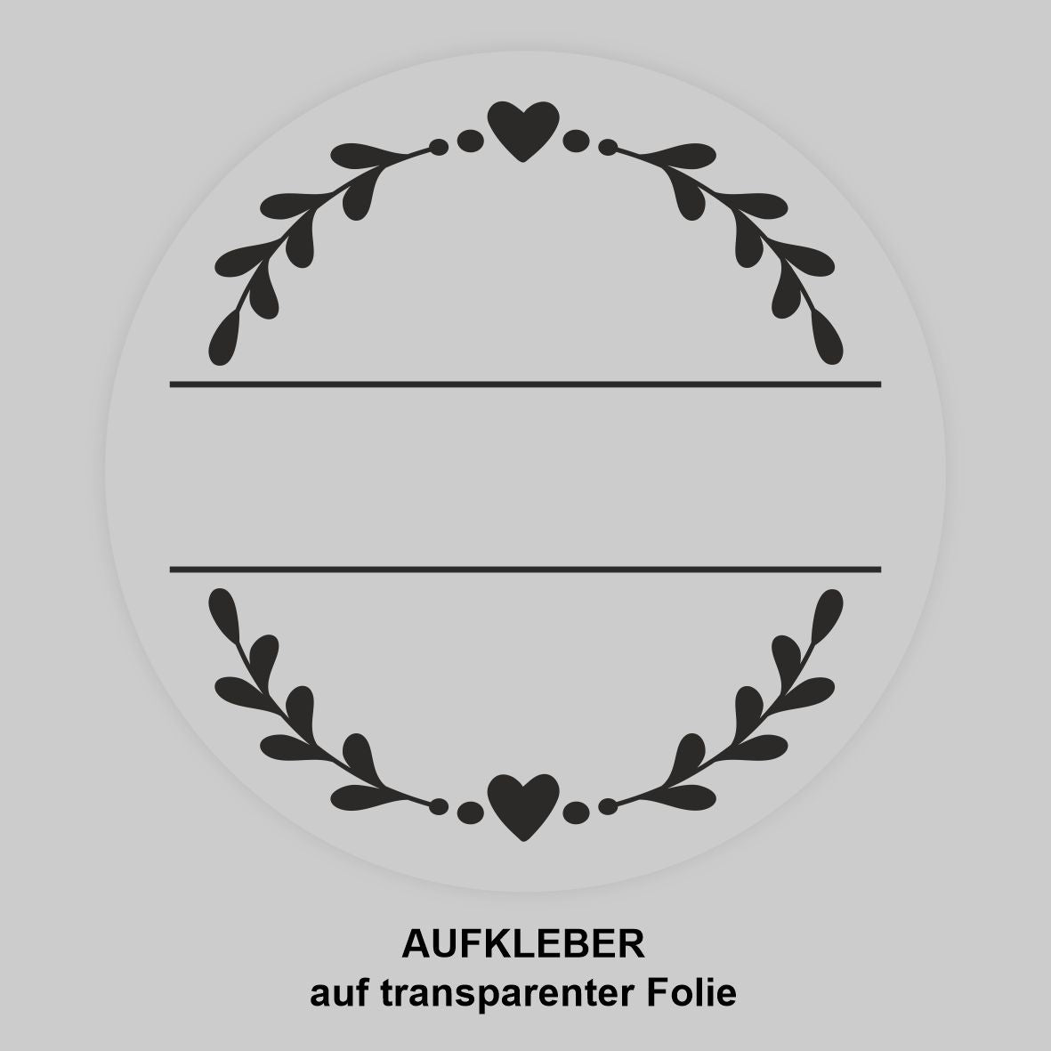 Hochzeit Aufkleber - 24 Stück Personalisierte Aufkleber mit Wunschnamen und Datum - Herz - FOTOFOL