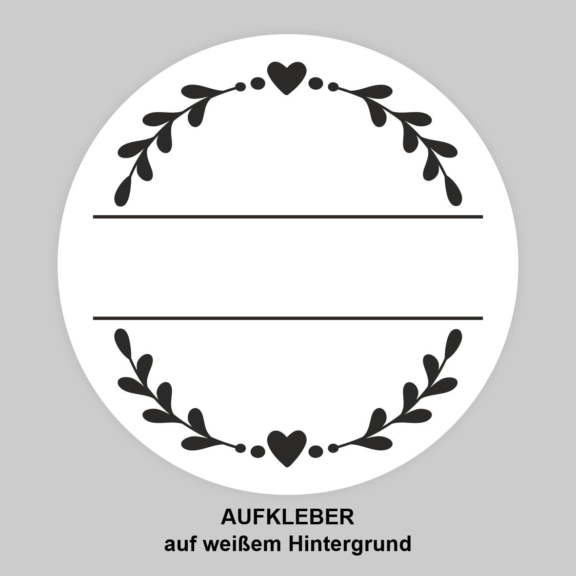 Hochzeit Aufkleber - 24 Stück Personalisierte Aufkleber mit Wunschnamen und Datum - Herz - FOTOFOL