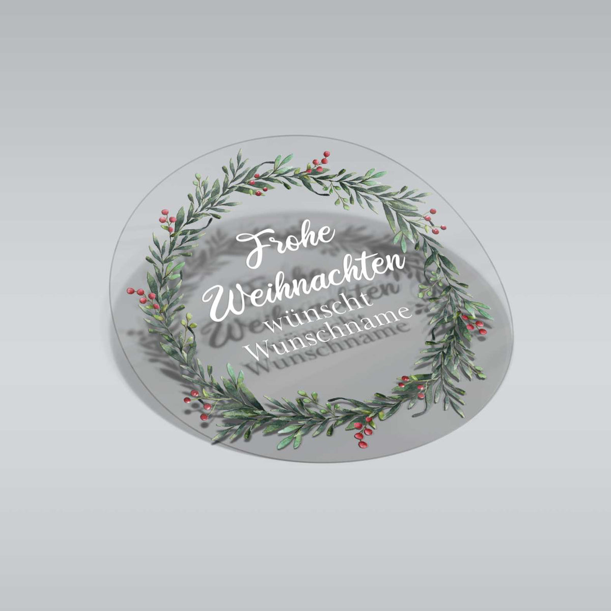 Weihnachten Aufkleber für Geschenke  - 24 Stück Personalisierte transparente Aufkleber - FOTOFOL