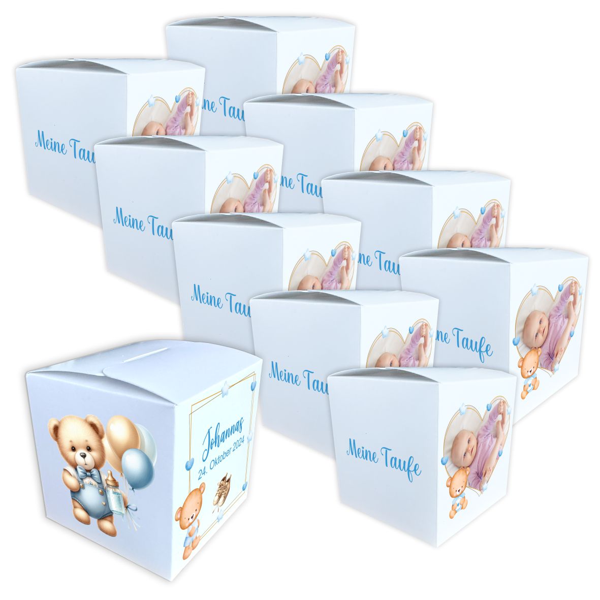 Geschenkbox personalisiert - Bär - FOTOFOL