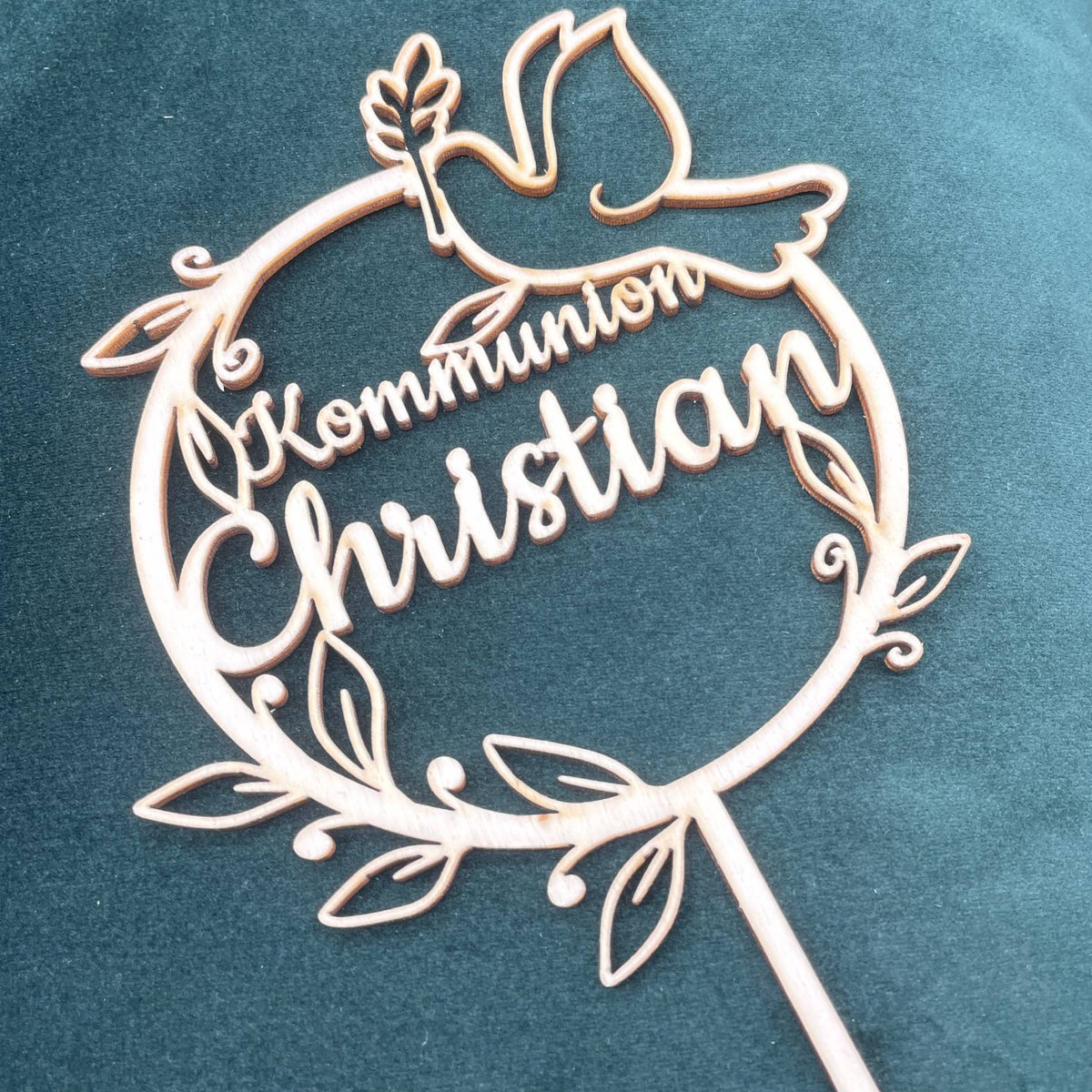 CAKE TOPPER  Kommunion mit Wunschname personalisiert - Tortendeko & Kuchendeko - FOTOFOL