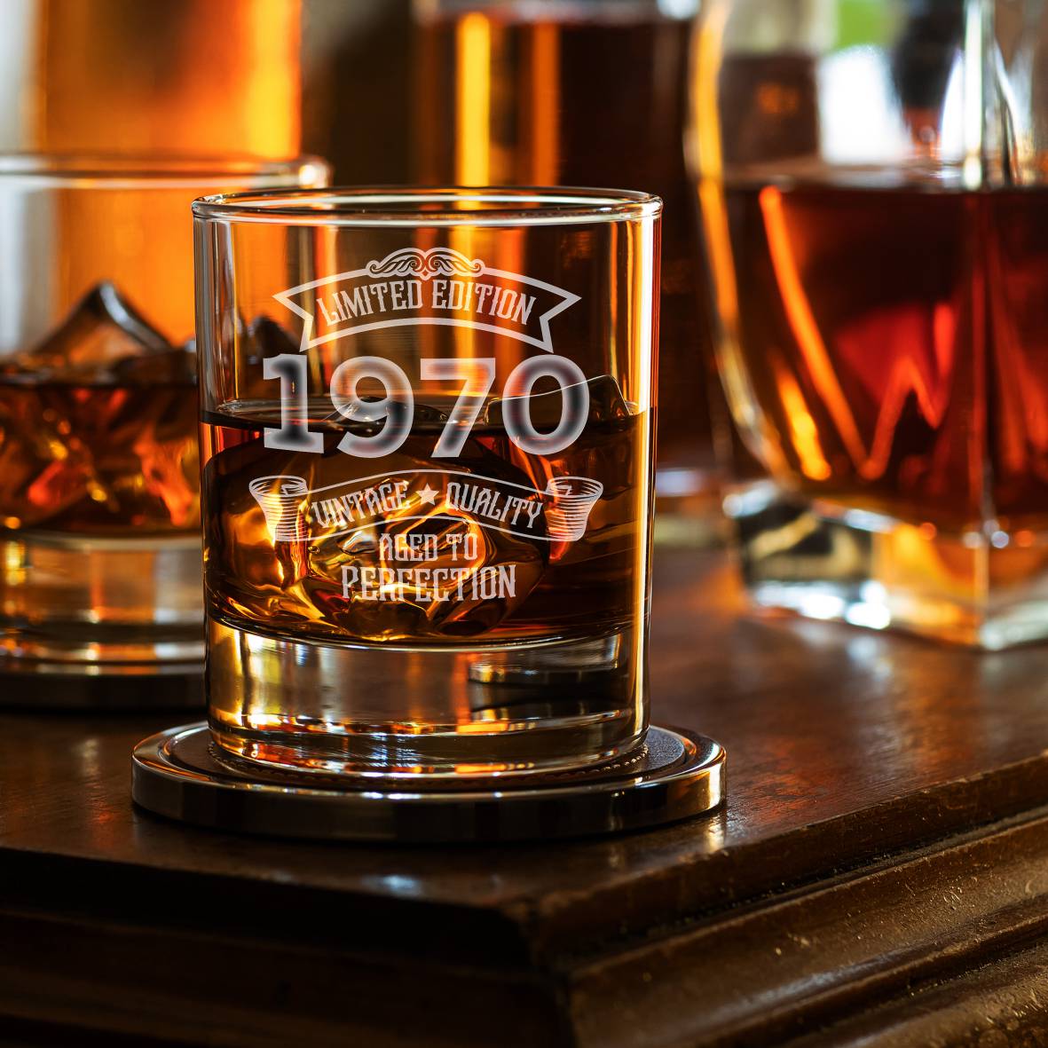 Personalisiertes Whiskey Glas "Limited Edition" mit  Geburtsjahr - FOTOFOL