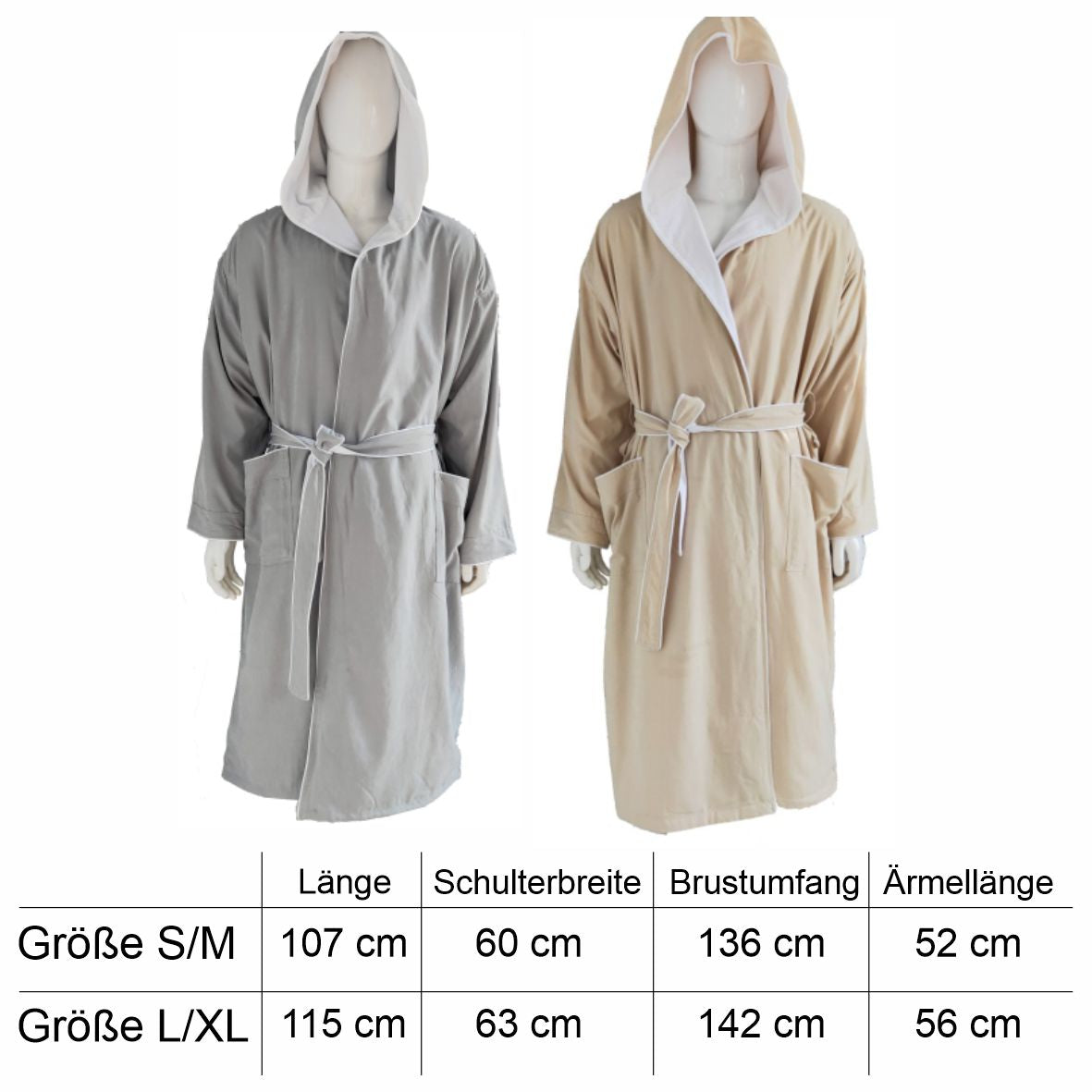 Fleece-Bademantel mit Kapuze – personalisiert mit Namen