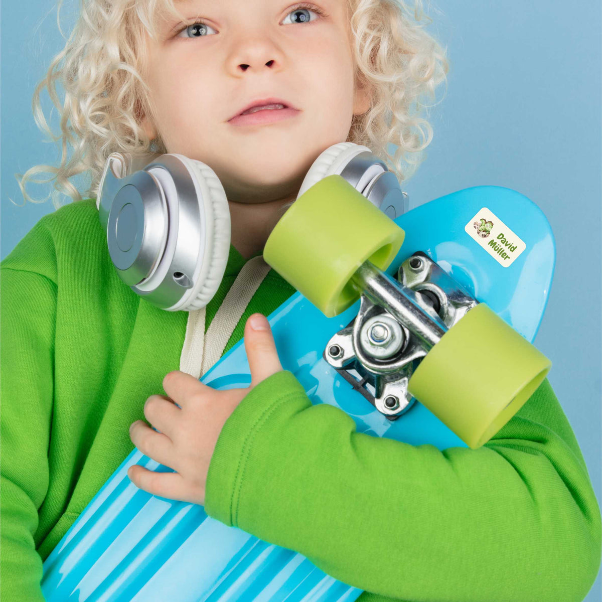 Namensaufkleber Set - personalisiert mit Wunschname für Stifte und alle Schulsachen - Dinosaurier - FOTOFOL