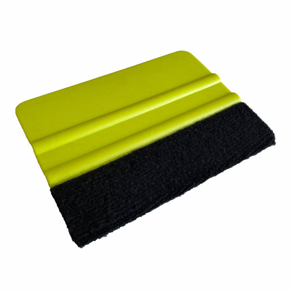 Rakel [10x7,3cm] mit Filzkante als Werkzeug für Folierung - grün