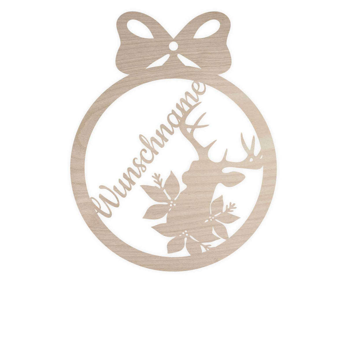 FOTOFOL Personalisierte Weihnachtskugeln aus Holz | Christbaumkugeln mit Namen | Schmücken Sie Ihren Baum mit bezaubernden Weihnachtskugeln aus Holz | Gestalte deine personalisierten Weihnachtskugeln ganz einfach selbst und schaffe so eine bleibende Erinnerung
