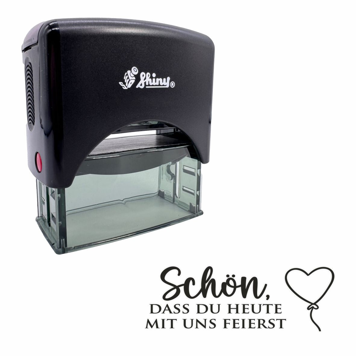 Selbstfärbender Stempel - Schön dass du heute mit uns feierst - FOTOFOL