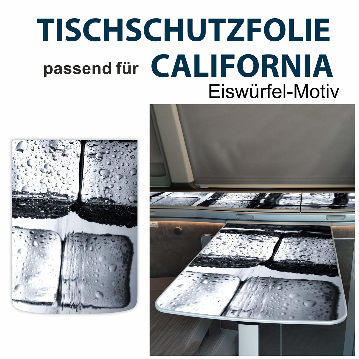 Tischschutzfolie für VW T6.1 California - Tischschutz Innenraum