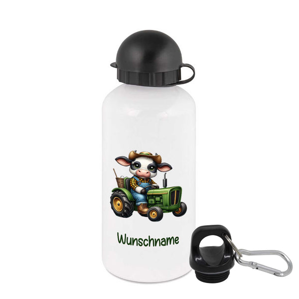 Trinkflasche für Kinder personalisiert mit Namen - Bauer