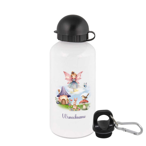 Trinkflasche für Kinder personalisiert mit Namen - Fee