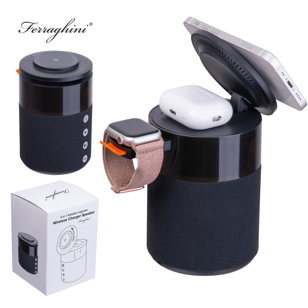 Ferraghini 5 in 1 Lautsprecher mit Wireless Charger RILEY