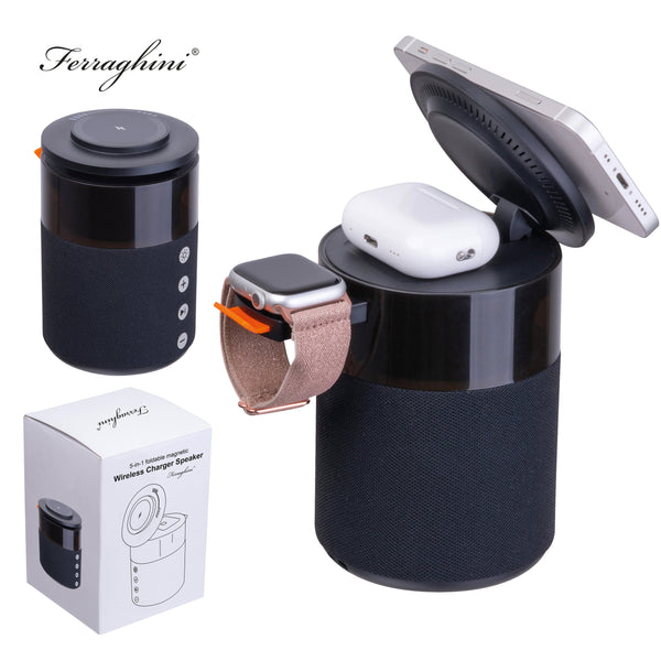Ferraghini 5 in 1 Lautsprecher mit Wireless Charger RILEY