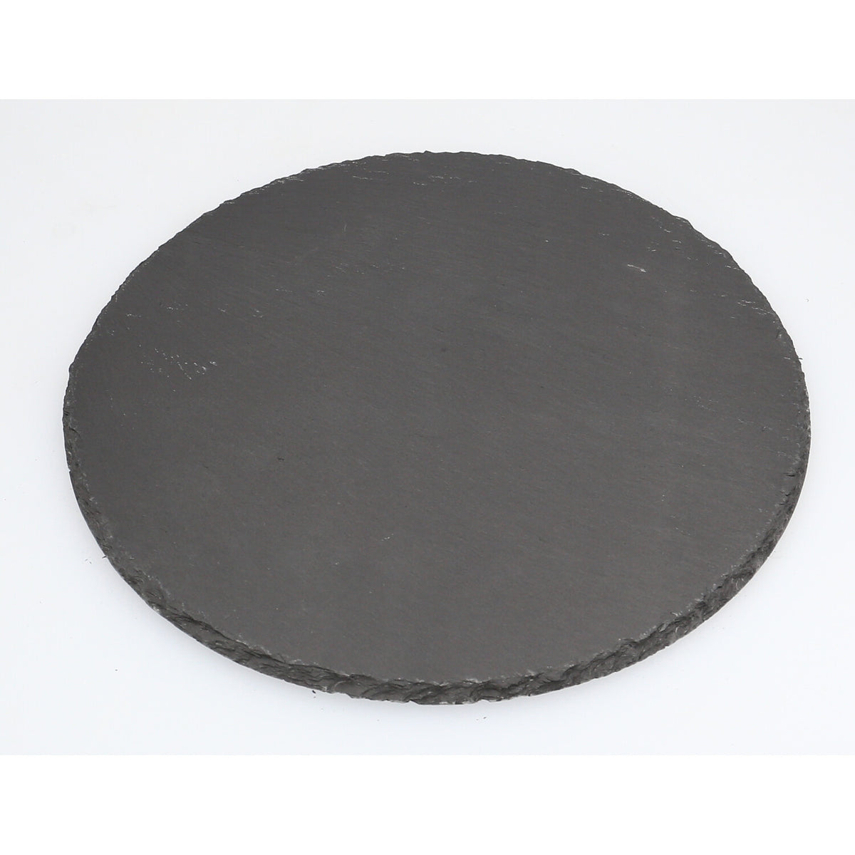 Runde Schieferplatten im Set – 30/40 cm – Natur-Servierplatten für Käse, Sushi & BBQ – gravierbar - FOTOFOL