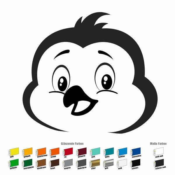 Aufkleber Sticker Pinguin passt für IKEA ANTILOP MAMMUT Kinderstuhl Hocker Kinder