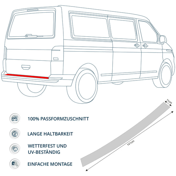 Schutzfolie Auto Ladekante passend für VW T6.1/6 T5
