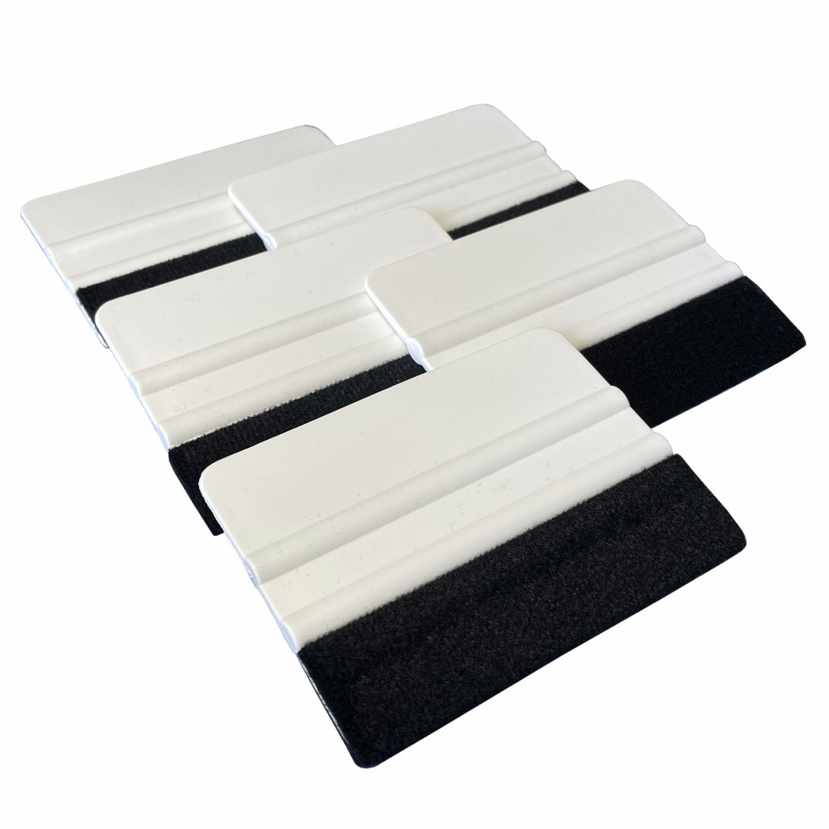 Rakel [10x7,3cm] mit Filzkante als Werkzeug für Folierung von: Autofolie, Wrapping Folie,  Möbelfolie, Fensterfolie -Weiß - FOTOFOL