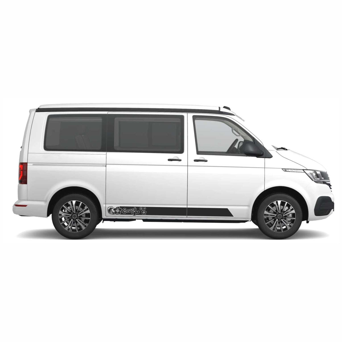 Seitenstreifen passend für VW California Beach T6.1, T6, T5, Seitenaufkleber Autoaufkleber - FOTOFOL