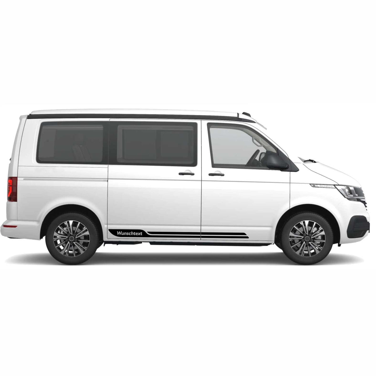 Seitenstreifen passend für VW T6.1, T6, T5, Multivan, Bulli, Wunschtext Aufkleber - FOTOFOL