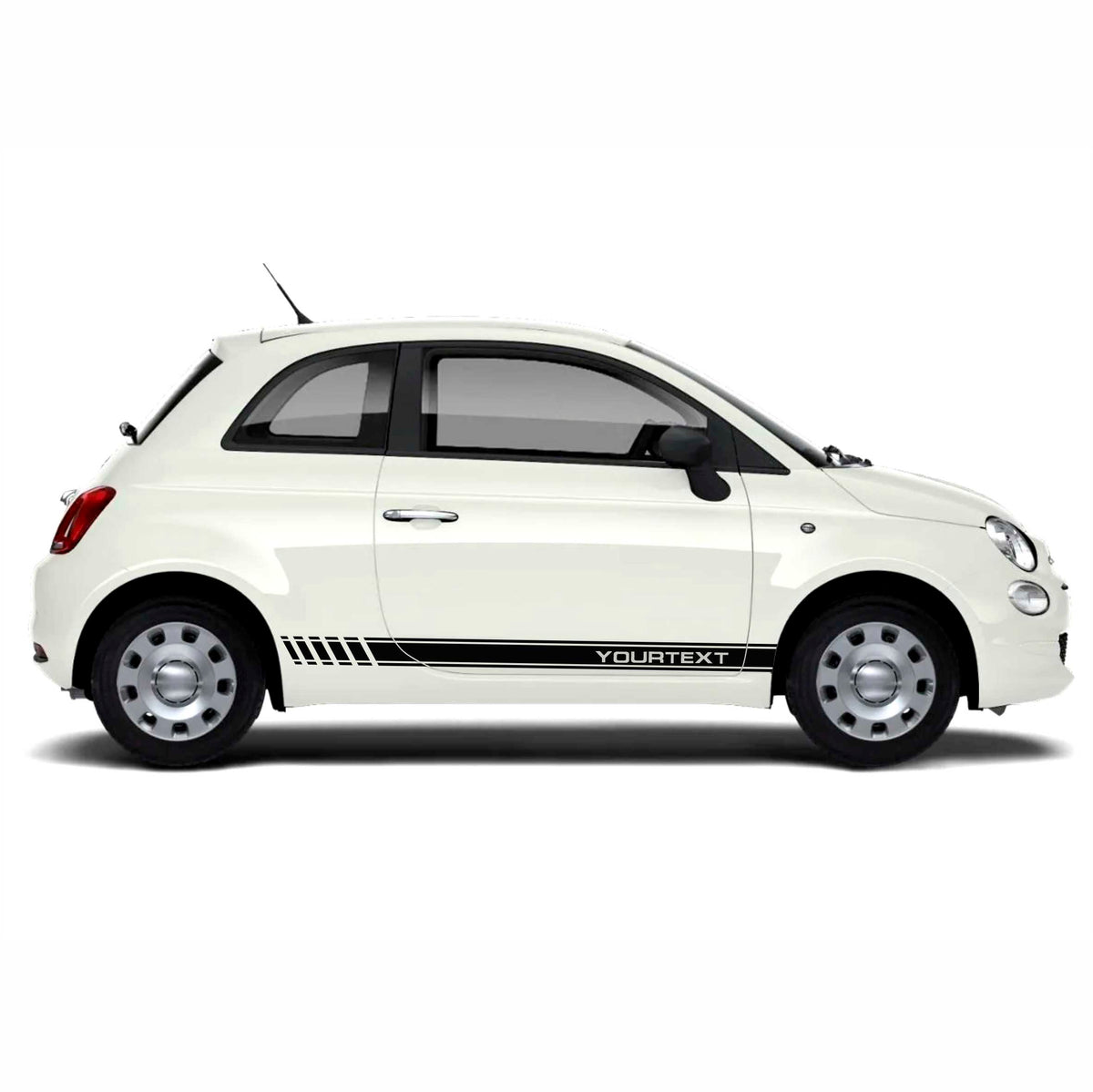 Seitenstreifen Aufkleber Set passend für Fiat Abarth 500 595 - Dekorstreifen online kaufen - FOTOFOL