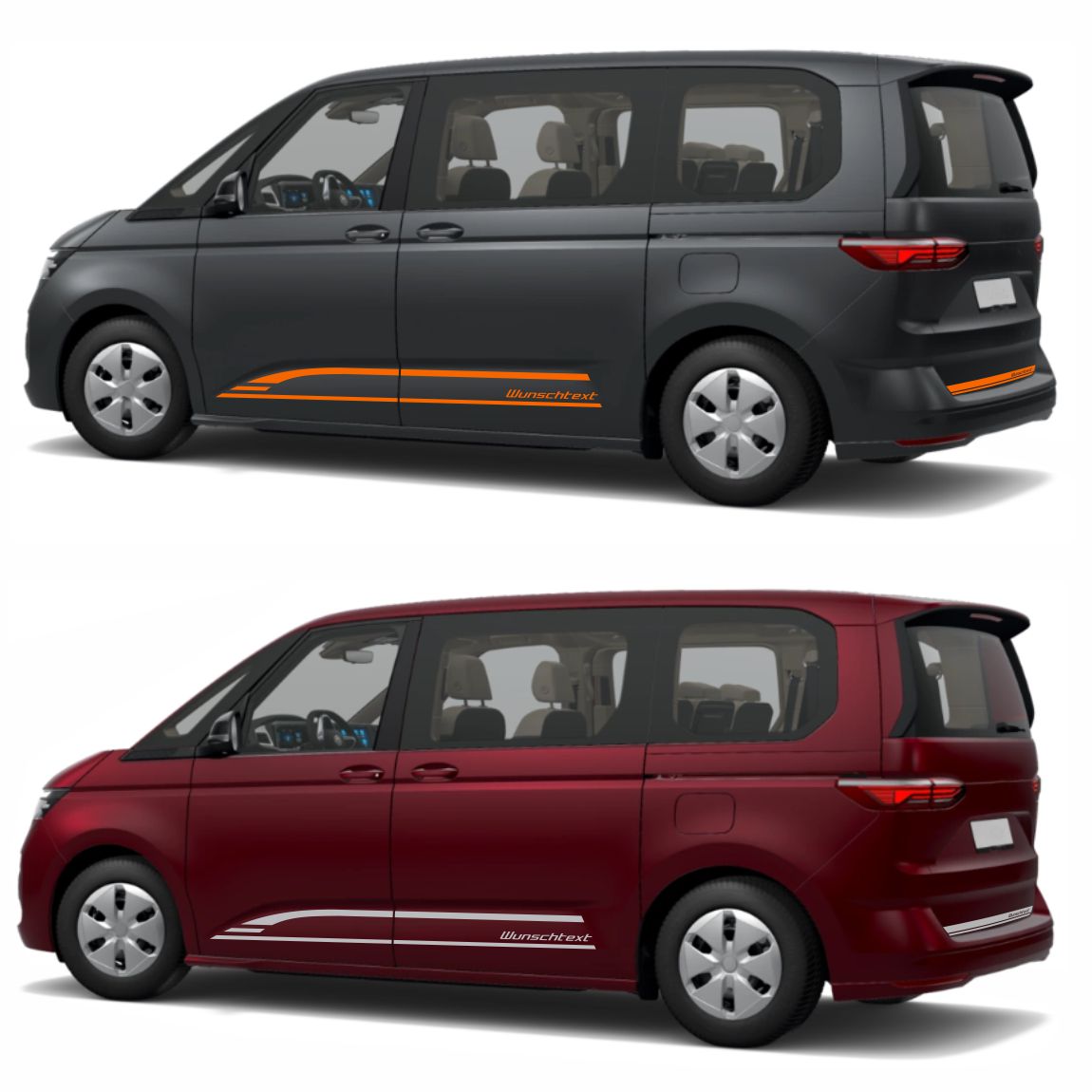 Seitenstreifen Edition mit Wunschtext passend für VW T7 Multivan - FOTOFOL