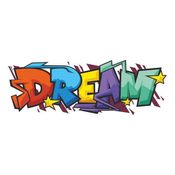 Wandtatoo Teenager-Zimmer Deko Graffiti Dream