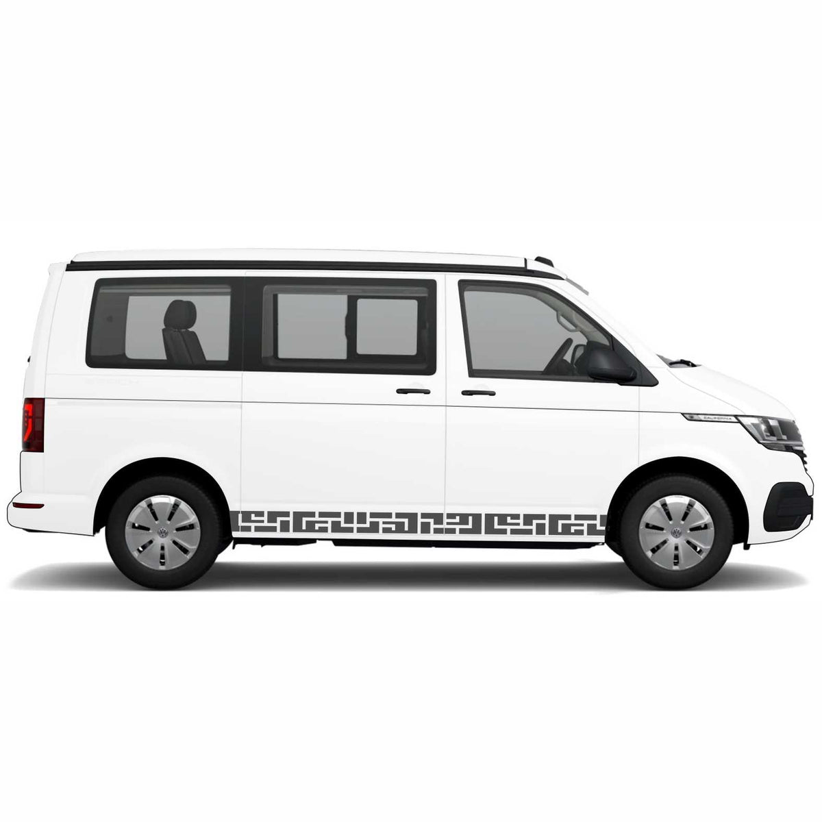 Seitenstreifen passend für Volkswagen Multivan Transporter T5 T6 T6.1 VW Bus Autoaufkleber - FOTOFOL