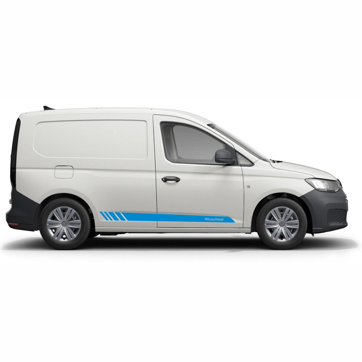 Seitenstreifen Aufkleber Wunschtext passt für VW Caddy - FOTOFOL