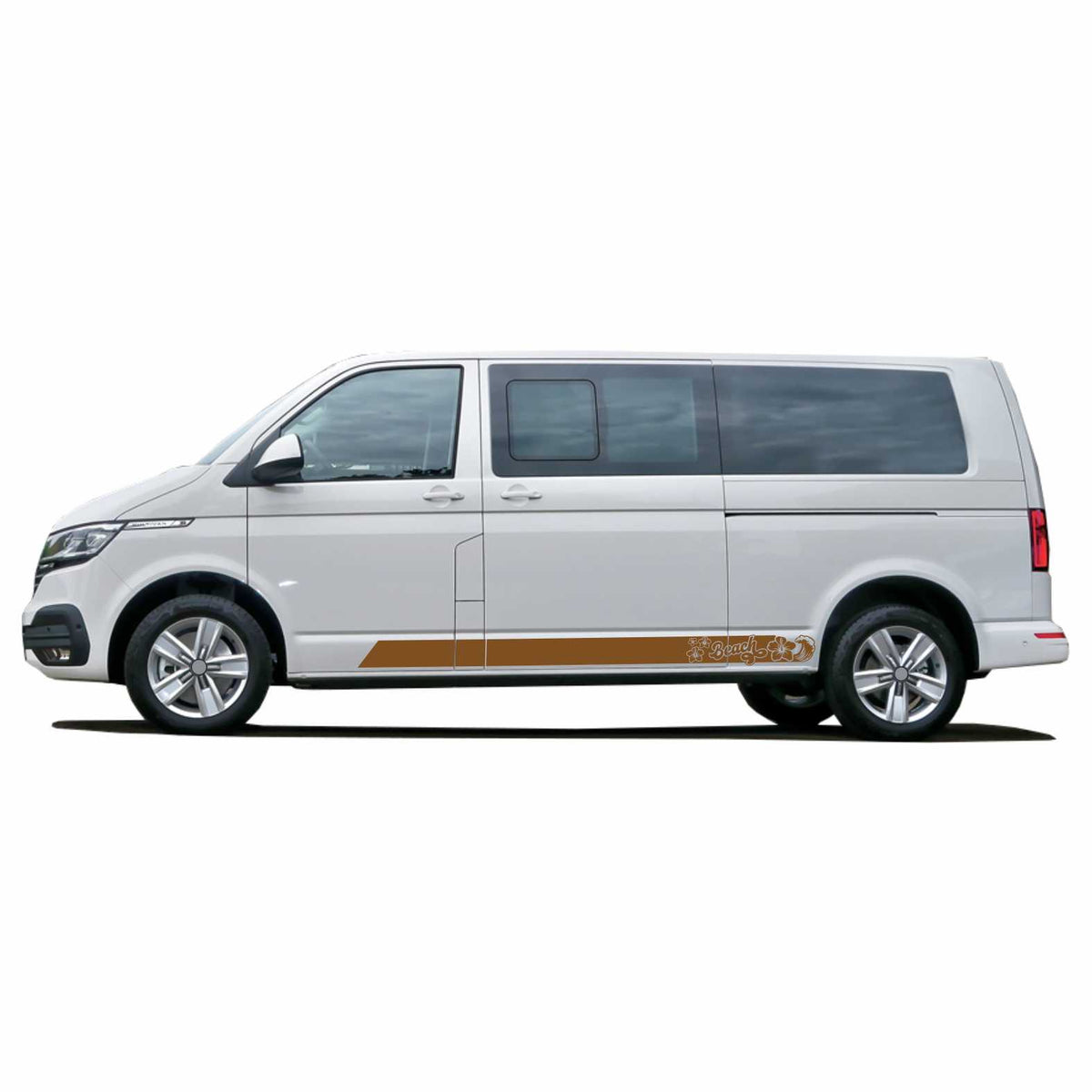 Seitenstreifen passend für VW California Beach T6.1, T6, T5, Seitenaufkleber Autoaufkleber - FOTOFOL
