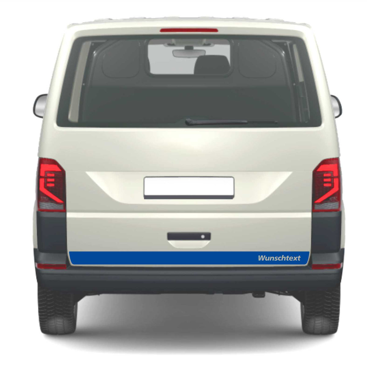 Heckklappen Heckstreifen  Aufkleber Wunschtext passend für VW T6.1 T6 T5 Multivan Bulli - Streifen 1 - FOTOFOL