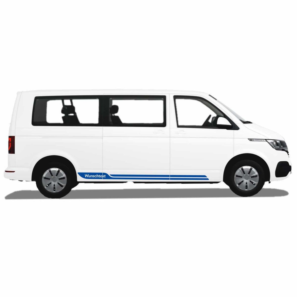 Seitenstreifen passend für VW T6.1, T6, T5, Multivan, Bulli, Wunschtext Aufkleber - FOTOFOL