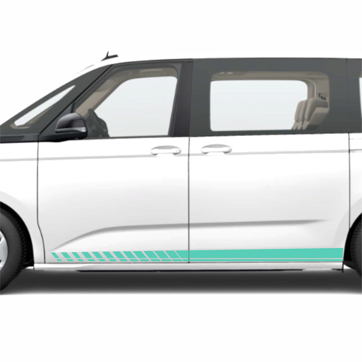 Seitenstreifen mit Wunschtext passend für VW T7 Multivan - FOTOFOL