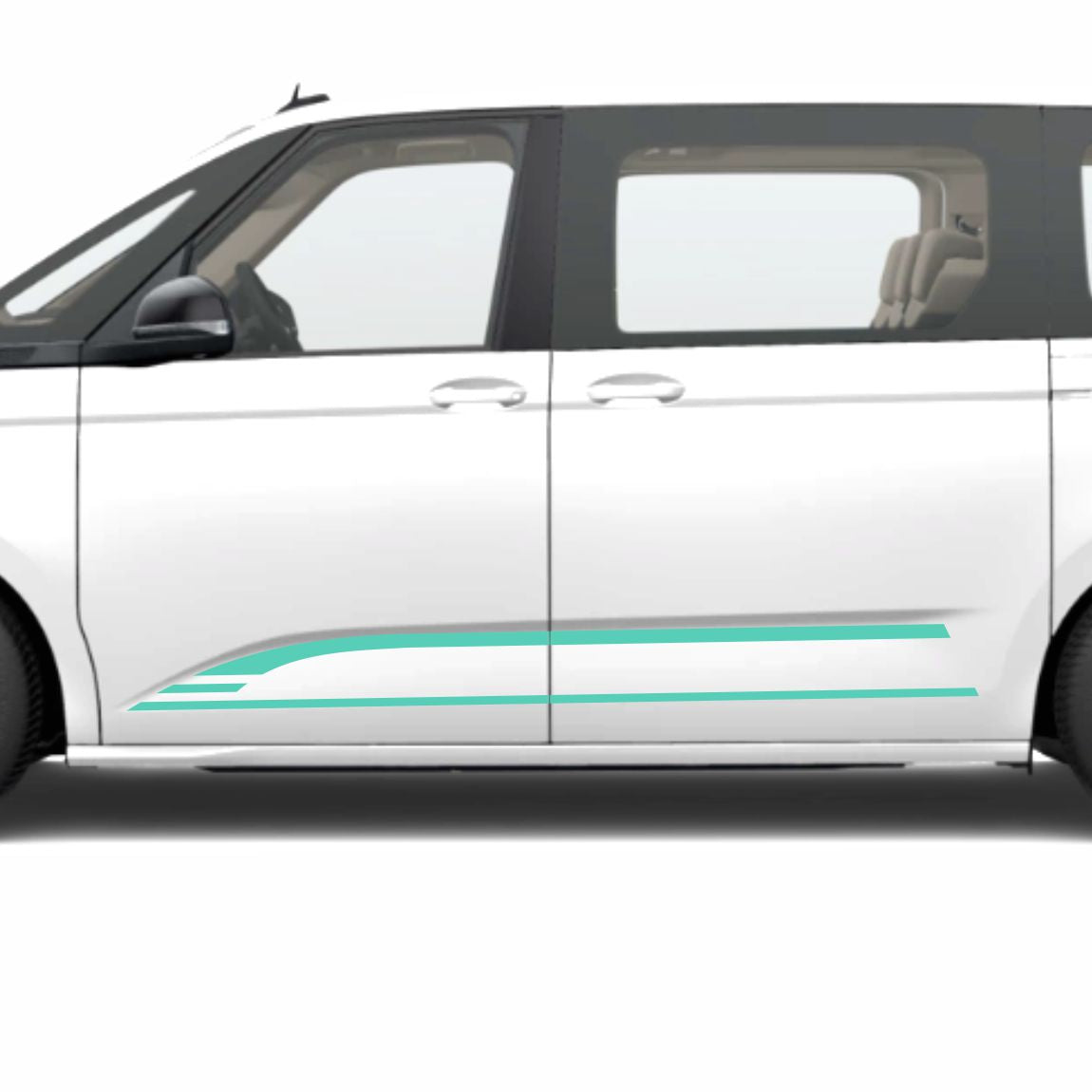 Seitenstreifen Edition mit Wunschtext passend für VW T7 Multivan - FOTOFOL