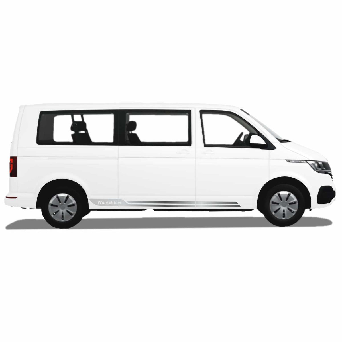 Seitenstreifen passend für VW T6.1, T6, T5, Multivan, Bulli, Wunschtext Aufkleber - FOTOFOL