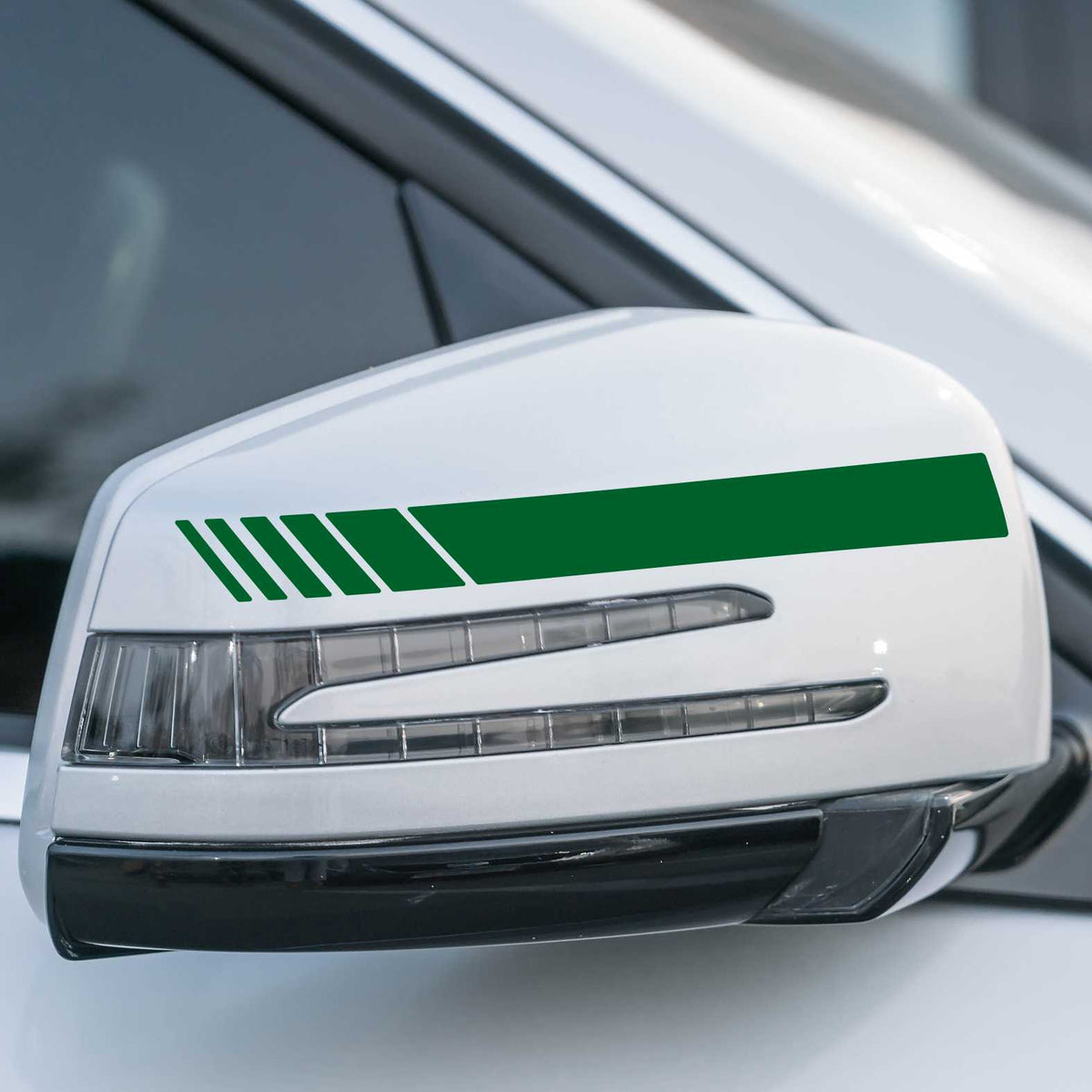 Auto Rückspiegel Aufkleber mit Streifen Design - 6 Einheiten mit unterschiedlichen Breiten - FOTOFOL