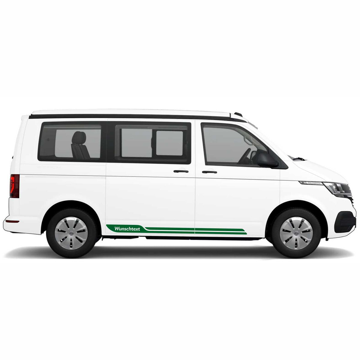 Seitenstreifen passend für VW T6.1, T6, T5, Multivan, Bulli, Wunschtext Aufkleber - FOTOFOL