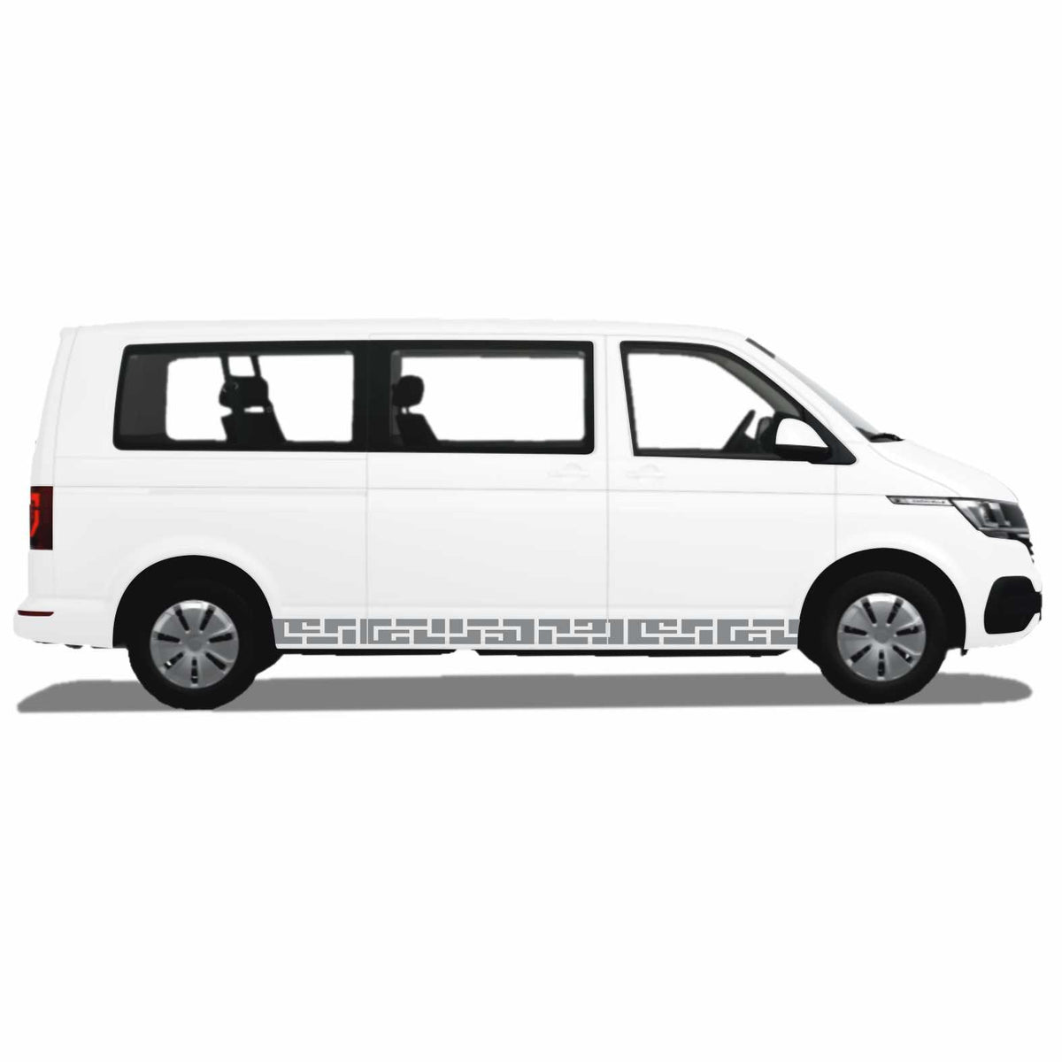 Seitenstreifen passend für Volkswagen Multivan Transporter T5 T6 T6.1 VW Bus Autoaufkleber - FOTOFOL