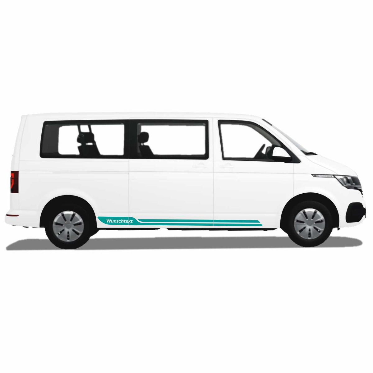 Seitenstreifen passend für VW T6.1, T6, T5, Multivan, Bulli, Wunschtext Aufkleber - FOTOFOL
