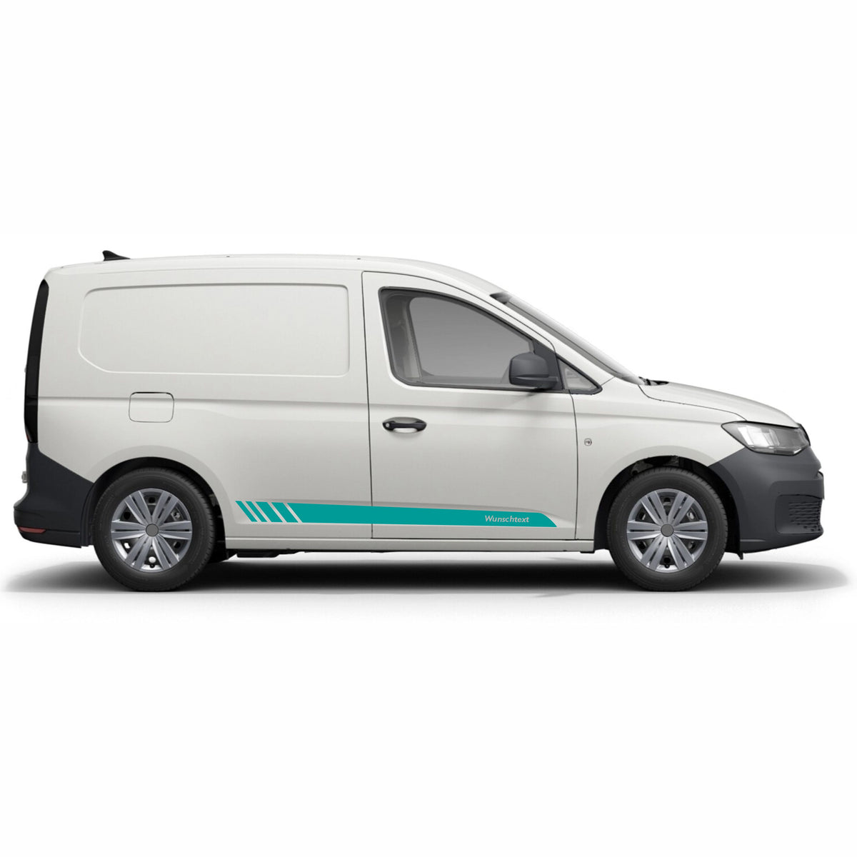 Seitenstreifen Aufkleber Wunschtext passt für VW Caddy - FOTOFOL