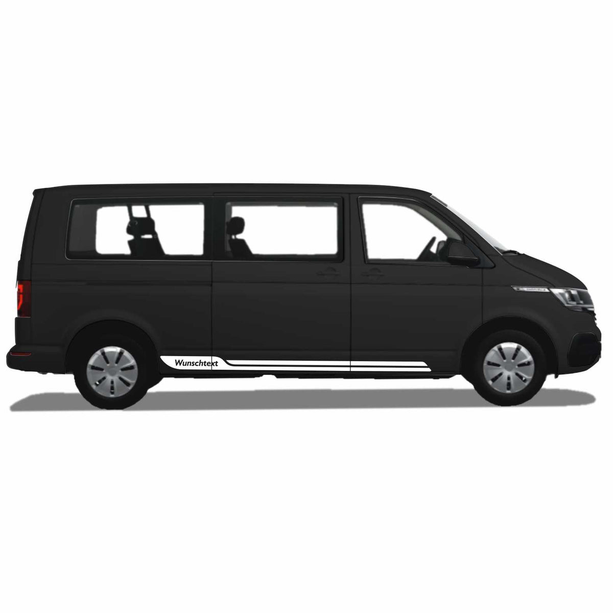 Seitenstreifen passend für VW T6.1, T6, T5, Multivan, Bulli, Wunschtext Aufkleber - FOTOFOL